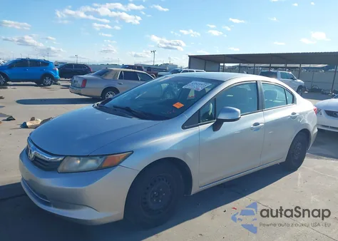 2012 Honda Civic Lx z USA, uszkodzony, nr VIN 2HGFB2F55CH599031